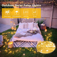 Luces De Fairy LED Solares Para Jardín Patio Camino Exterior Impermeables Para Bodas Navidad Decoración De Aves De Rueda De Luces - details 8