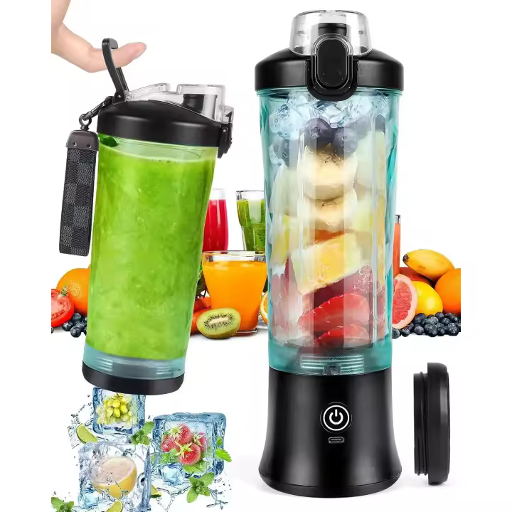 BIT Batidora Portátil de 600ml, minilicuadora Recargable Para El Hogar, La Oficina, El Camping y Los Viajes - 1