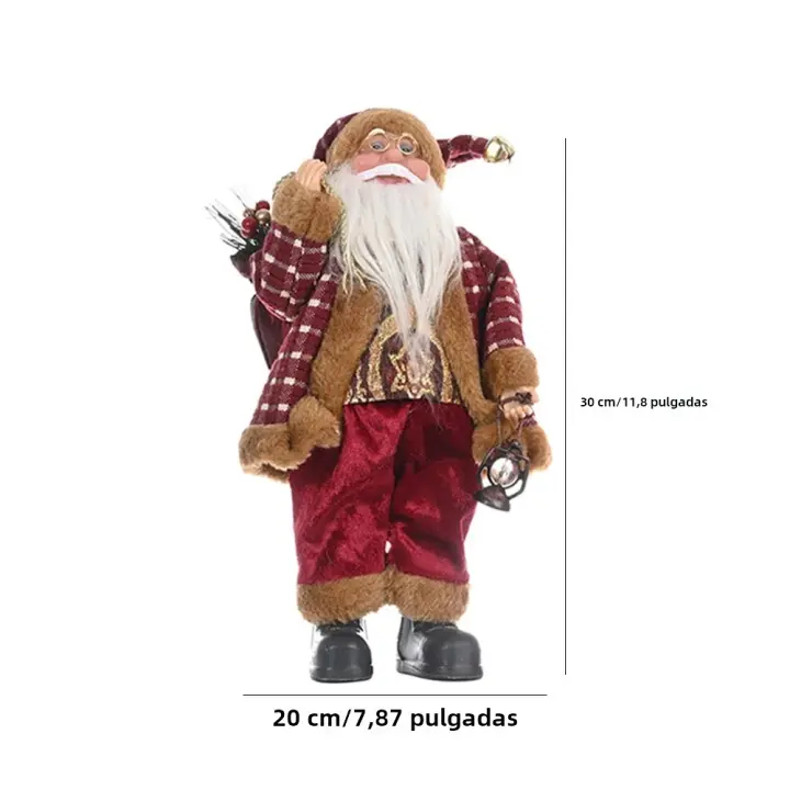 Muñeco De Navidad Santa Claus De 30/40cm Decoración De Árbol De Navidad Juguete De Peluche Para Fiesta De Boda Y Hogar Regalo Para Niños - 1