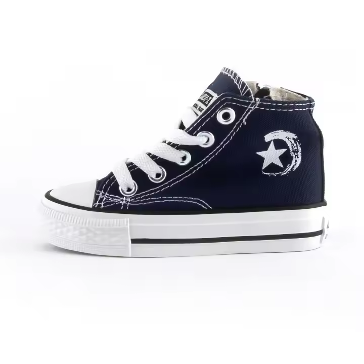 Zapatos altos de lona para niños y niñas con cremallera y suela de goma ANDY-Z AN1006 - 1