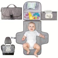 Cambiador de pantalones portátil pad para bebé recién nasido PAD Caja de cambios con toallitas Inteligentes Bolsa impermeable Viaje Caja de cambiosKit - details 0