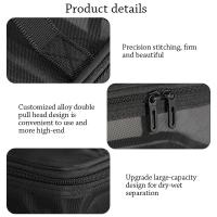 Bolso Organizador De Maquillaje Para Mujer Transparencia Malla Ideal Para Kit De Cosméticos Y Toallitas Para Viajes Estilo Minimalista Cierre De Cremallera - details 5