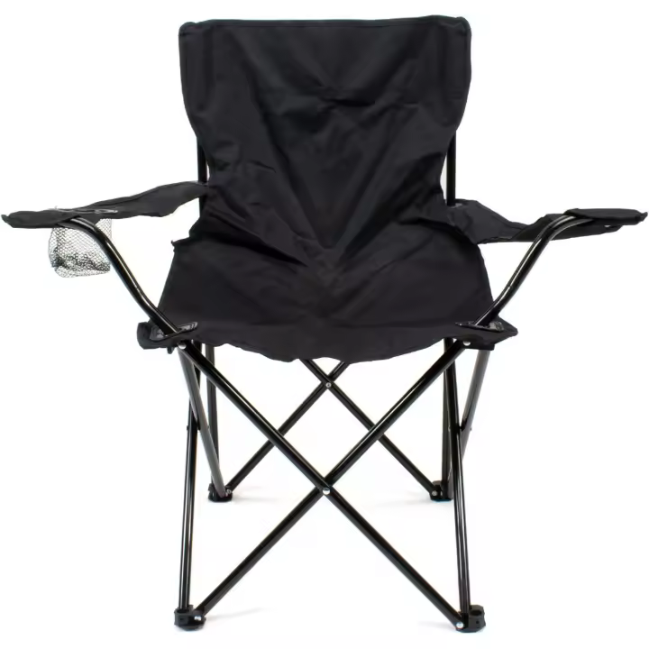 Silla de Camping Plegable con Portavasos y Bolsa de Transporte para Acampada, Picnic, Montaña y Pesca - Kmt Style - 1