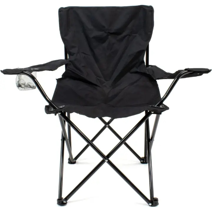 Silla de Camping Plegable con Portavasos y Bolsa de Transporte para Acampada, Picnic, Montaña y Pesca - Kmt Style - 1
