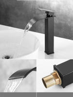 Grifo de Lavabo de Acero Inoxidable Contemporáneo Grifo de Agua Cálida y Fría con Manija Única - details 5