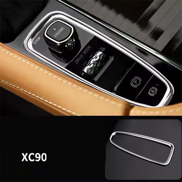 Cubierta De Decoración Para Console Central De Coche En Cromo Para Volvo XC90 XC60 S90 V90 V60 S60 Accesorio Interior ABS - 1