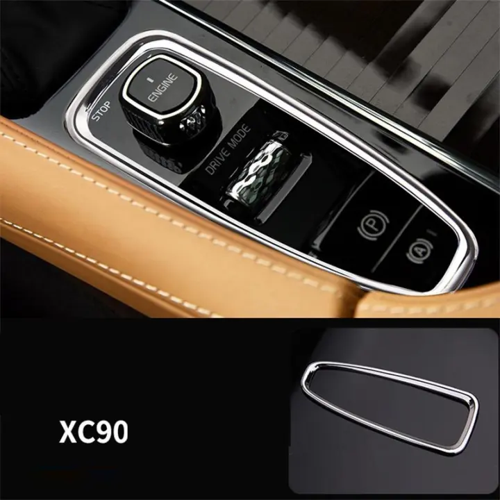 Cubierta De Decoración Para Console Central De Coche En Cromo Para Volvo XC90 XC60 S90 V90 V60 S60 Accesorio Interior ABS - 1