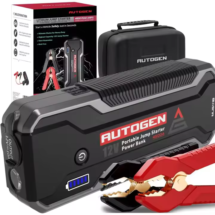 AUTOGEN Arrancador para automóvil 4000A (10.0L + Gasolina y diésel), un Kit de Refuerzo de Caja de Puentes de batería portátil de 12V para automóviles, SUV y Camiones Envió 24Horas - 1
