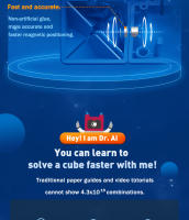 Cubo Mágico 3x3 GAN Monster GO Educativo Y Profesional Sin Pegatinas Juguete De Fidget Puzzle Magnético Para Todas Las Edades - details 9
