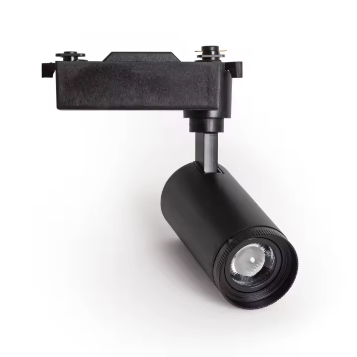 Ledkia Foco Carril LED Monofásico 10W CCT West Multiángulo 15-60º Negro (4000K - 5000K - 6000K) Seleccionable - 1