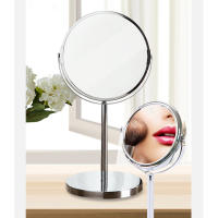 Espejo De Maquillaje Grande En Plata Con Doble Cara Espejo De Belleza Para Mesa Espejo De Cosméticos Con Aumento De Magnitud 360° Giratorio - details 4