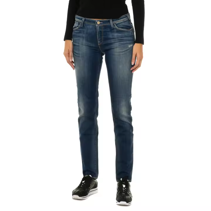 Armani-Pantalones Largos Tejanos Efecto Gastado 3Y5J28-5D1MZ para Mujer - 1