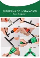 Sistema De Riego Para Jardín Kit De Riega Drip Con Tubo Automático Ajustable Instalación Sencilla Ahorro De Agua Herramientas De Jardinería - details 4