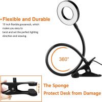 Luz De Escritorio LED Recargable Por USB Protección Ocular Para Lectura Y Libros Con 3 Niveles De Brillo Ajustable Para El Dormitorio Material ABS Fuente De Luz LED - details 8
