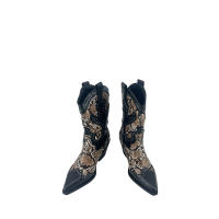 MODELISA Bota Cowboy Campera Con Tacón Ancho Estampado Animal Print Estilo Casual Para Mujer - details 4