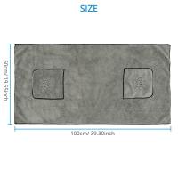 Toalla De Baño Para Perros Grandes Super Absorbente Y De Secado Rápido Microfibra Algodón 100% Suministros Para Gatos Y Perros - details 10