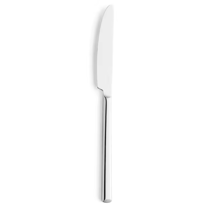 AMEFA METROPOLE Caja 12 Cuchillos Postre Acero Inox 20,5CM-2,5MM Acero Brillo Fácil de limpiar Ecológico - 1