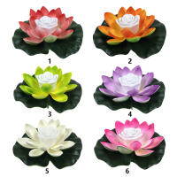 Lámpara Flotante De Loto Falso Con LED Para Piscina Y Jardín Lámpara Subacuática Autónoma Para Paisaje Micro Flores Flotantes - details 0