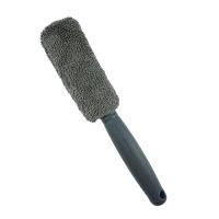 Cepillo De Limpieza Para Ruedas De Coche Portátil Con Manija De Plástico Microfibra Azul Y Gris Herramienta De Limpieza Para Rines Y Neumáticos - details 4