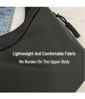 Bolso Transversal De Oxford Popular 2025 Para Mujer Y Hombre Color Sólido Con Cierre De Cremallera Bolso De Hombro Casual Para Estudiantes Y Commutadores - details 4