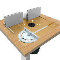 Placa De Inserto Para Mesa De Router C8 Máquina De Grabado Aluminio Aleación Placa Inversa Conjunto Talla Fresa Trimmer Plegable Para Carpintería - details 3