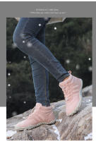 Zapatos De Camuflaje Unisex Para Invierno Impermeables Con Lining De Piel Algodón Caliente Para Senderismo Y Caminar En La Naturaleza - details 18