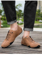 Zapatos De Verano Para Hombre Tamaños Grandes Casual Comodidad Baja Suela Suave Transpirable Deporte Cuero Sintético Bota Plana - details 19