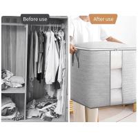 Organizador De Ropa Plegable Y Desmontable Caja De Almacenamiento Para Armario Ecológica Resistente Al Polvo Bolsa De Almacenamiento De Ropa - details 10