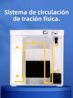 1PC Acuario Pequeño Para El Hogar Y Sala De Estar Acuario Ecológico Para Betta De Mini Tamaño Material Plástico - details 1