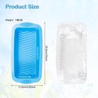 Bandeja de cubitos de hielo grande de 4 piezas, moldes de cubitos de hielo grandes para congelador, bandejas gigantes reutilizables de fácil liberación que hacen cubos de hielo de 4,5 libras - details 0