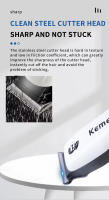 Cortador De Pelo Profesional Kemei KM-PG809A KM-PG232 KM-3382 Recargable Por USB Con Pantalla LCD Ajustable Para Hombres Trimmer De Afeitadora De Acero Inoxidable - details 16