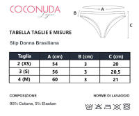 Braguitas para Mujer Brazilian Ropa Interior COCONUDA, Art. 204/704 Pack de 6 y 12 - details 0
