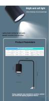 Lámpara LED Para Acuario Planta Acuática Luz Completa De Crecimiento De Plantas 12W/18W Clip Sobre Tanque Aluminio Negro - details 3