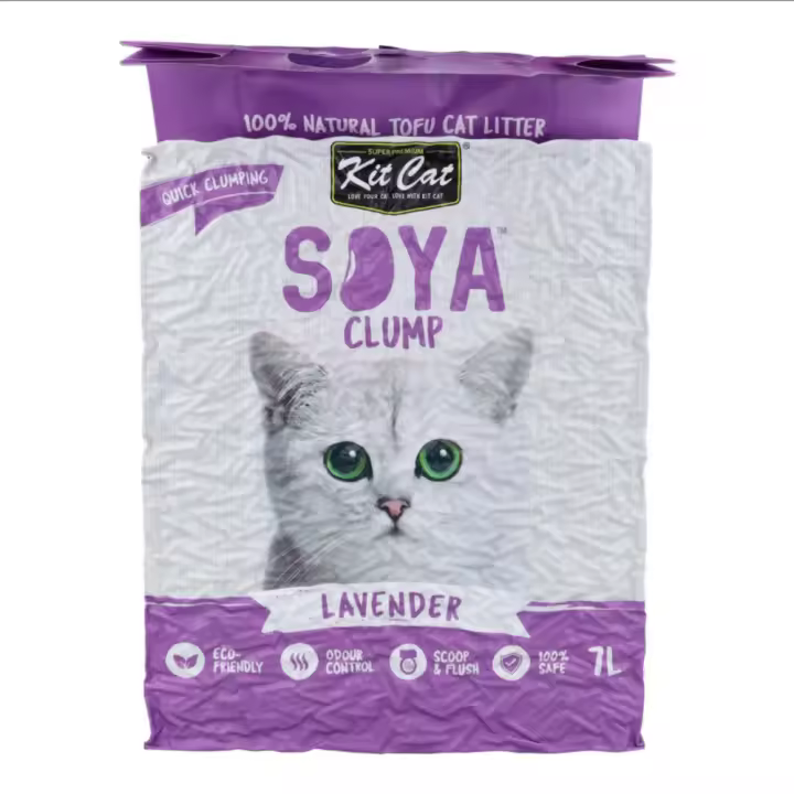 Kit Cat Arena Eco Soyaclump Lavanda Para Gatos 7 L - 1