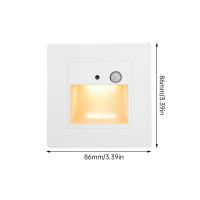 Detector De Movimiento PIR Sensor LED Para Escaleras Inducción Infrarroja Luz Humano Bajo Techo Decoración Dormitorio - details 18