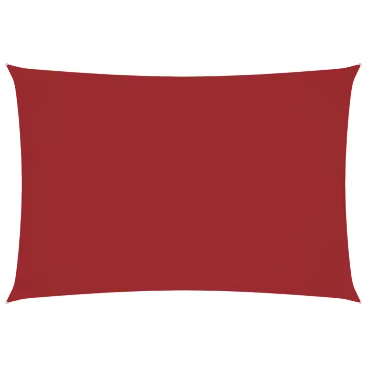 Toldo de Vela lienzo rectangular Oxford Rojo 3x6m - 1