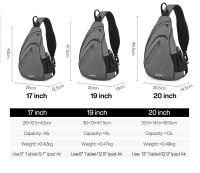 Mochila Deportiva Unisex Mixi Para Ciclismo Y Viajes Con USB Cruzada Versátil De Moda Para Estudiantes Y Escolares Material De Poliéster - details 13
