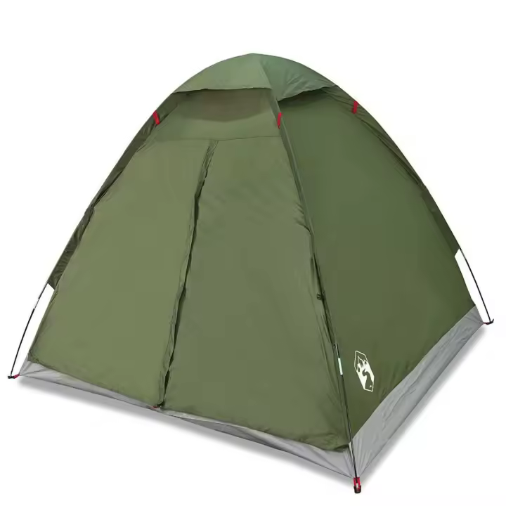 vidaXL Tienda de campaña iglú para 2 personas impermeable verde oliva - 1