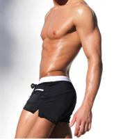 Shorts De Baño Sexy Para Hombres Quick Drying Swimwear Transpirable Deporte Surf Zwembroek Sunga Board Shorts Material Poliéster Y Spandex - details 21