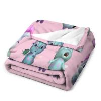 Manta De Terciopelo Suave Bibble Expressions Patrón a Cuadros Decorativa Para Adultos Adecuada Para Viajes Picnics Hogar Y Avión - details 2