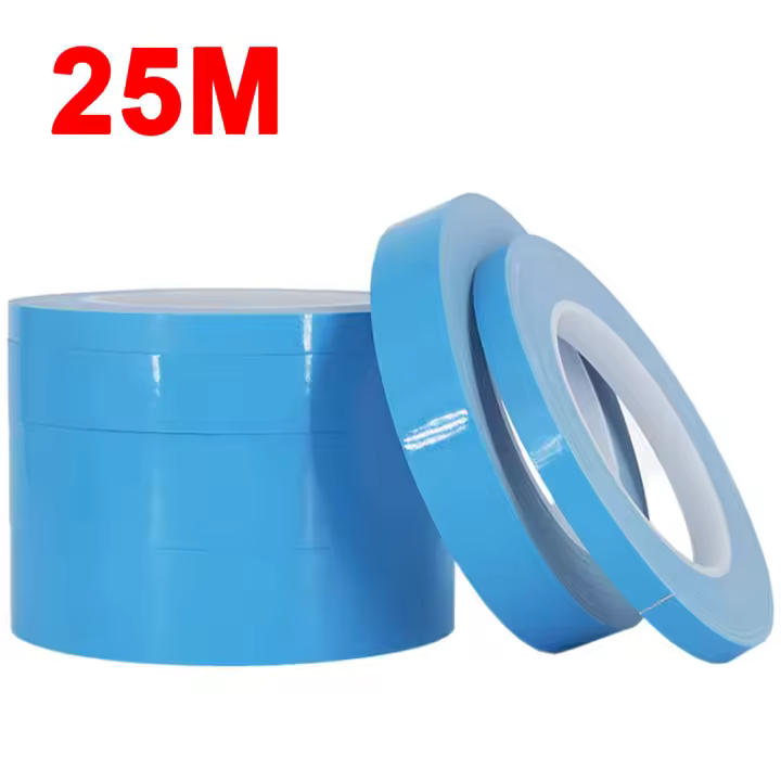 Cinta Térmica Adhesiva Doble Cara 25M 5-25mm Ancho Azul Para Transferencia De Calor Disipador De Calor Para CPU GPU De Computadora - 1