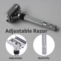 Afeitadora De Seguridad Clásica YINTAL Nueva Moda Ajustable Con Mango Largo Para Hombres Afeitado De Cuerpo Y Cara - details 2