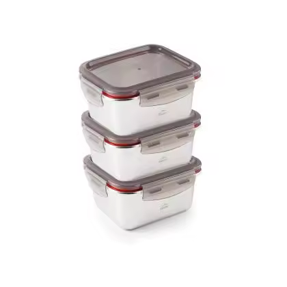 LACOR set tres recipientes ECOINOX acero 18/10 260 ml LACOR set tres recipientes ECOINOX acero 18/10 260 ml  LACOR set tres recipientes ECOINOX acero 18/10 260 ml - 1