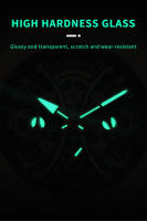 Reloj LIGE De Lujo Para Hombre Cronógrafo Resistente Al Agua Con Manos Luminosas Reloj Deportivo De Cuarzo Con Fecha Y Display Sin Números Material De Correa De Silicona - details 4