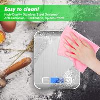 Básico de Cocina digital, Bascula Electrónica de Maple inoxidable de 10 kg, Bascula de Productos ultradelgada y elegant with Pantalla LCD retroiluminada para Cocinar, cerca y más - details 4