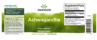 Swanson, *PACK DUO* Ashwagandha, 450 mg, 100 cápsulas Combate los efectos negativos del estrés en el cuerpo. Fortalece el sistema inmunológico y apoya las funciones corporales. - details 1