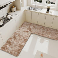 Carpete De Cocina En Forma De L Absorbente De Pelo Largo Para Sala De Estar Dormitorio Mesa De Café Puerta Y Baño - details 6