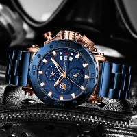 Reloj De Pulsera De Lujo Para Hombres CRRJU Grande Dial En Acero Inoxidable Impermeable Cronógrafo Con Fecha Relogio Masculino - details 15