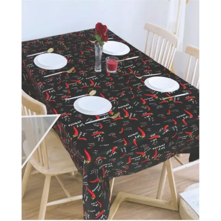 1 pieza de mantel elegante y de poliéster – Antimanchas, 100% Poliester impermeable Colores vivas, cubierta rectangular para mesa de comedor para decoración del hogar, pícnic, reuniones festivas y cocinas modernas, mantel para pícnic | Decoración de mesa - 1