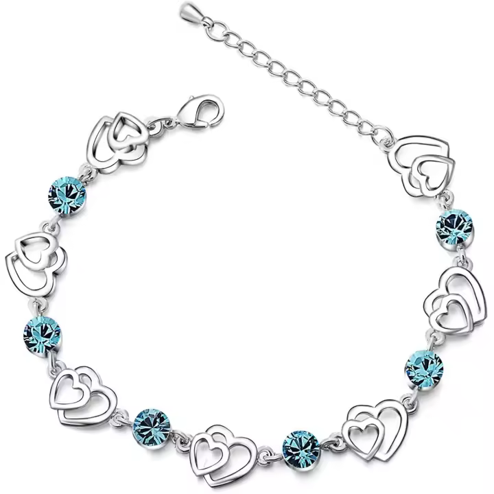 Regalos Originales Para Mujer Pulsera Mujer Plata de Ley 925, Pulsera Amor Pulsera Amistad, Gift Cumpleanos Mujer Dia de La Madre - 1